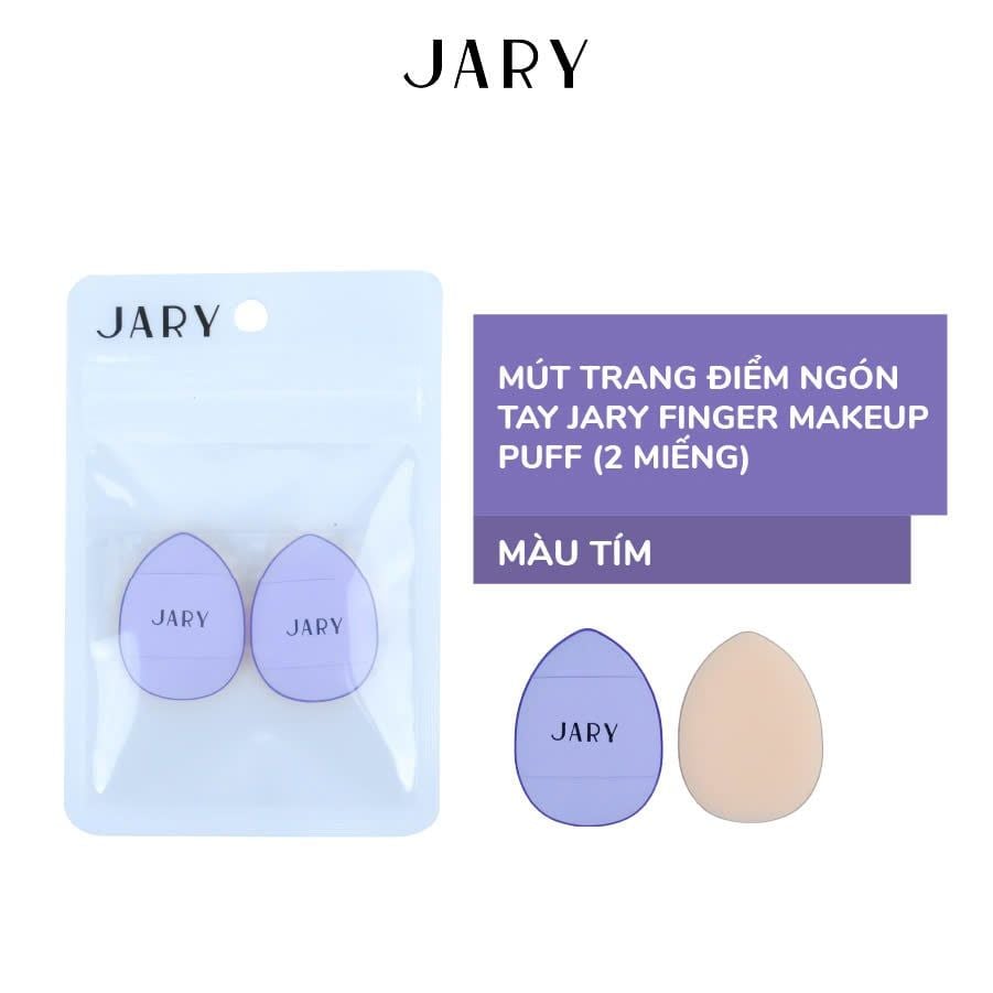 MÚT NGÓN TAY JARY FINGER MAKEUP PUFF (2 MIẾNG) - MÀU TÍM