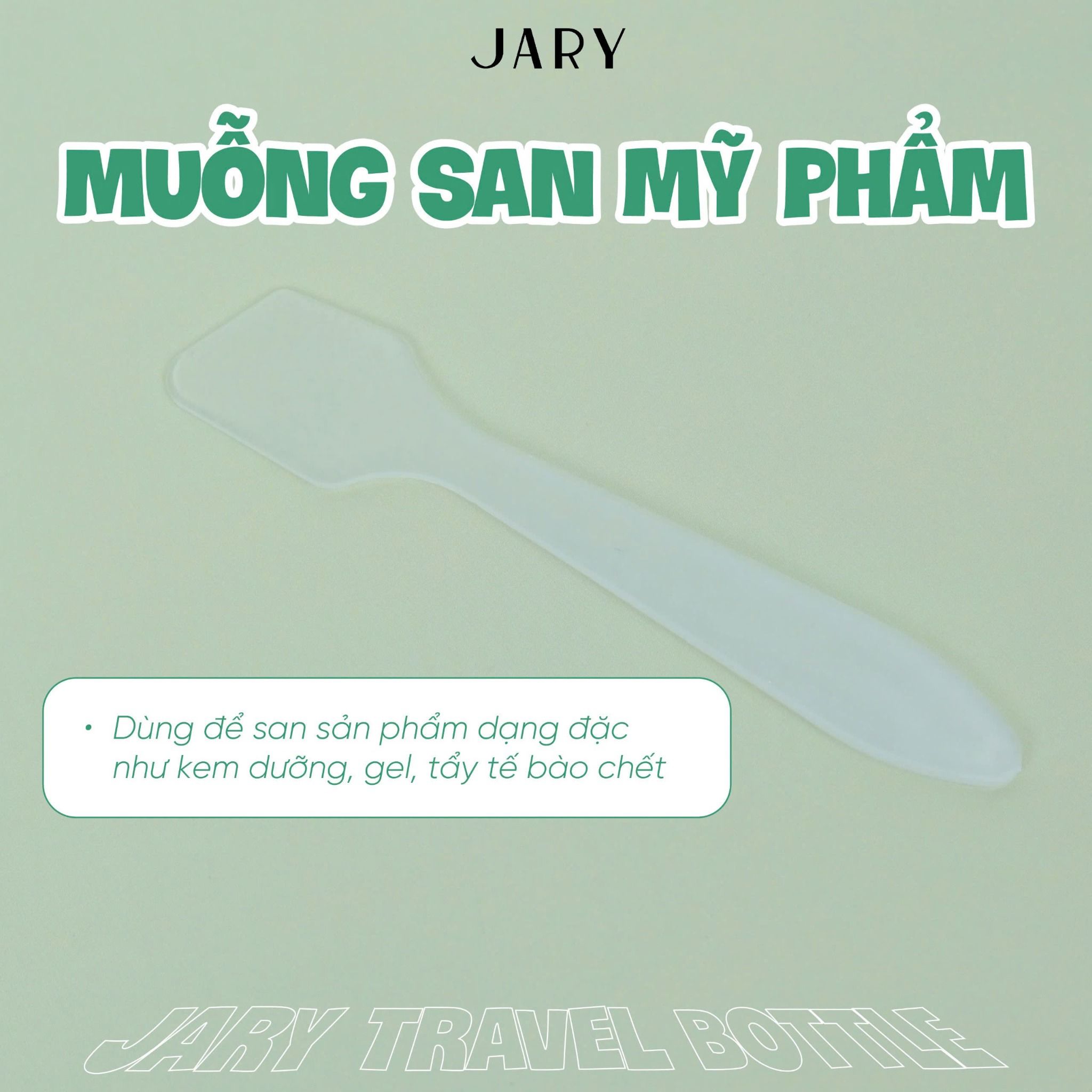 BỘ CHAI LỌ CHIẾT MỸ PHẨM JARY TRAVEL BOTTLE SET - 02 - MÀU XANH LÁ