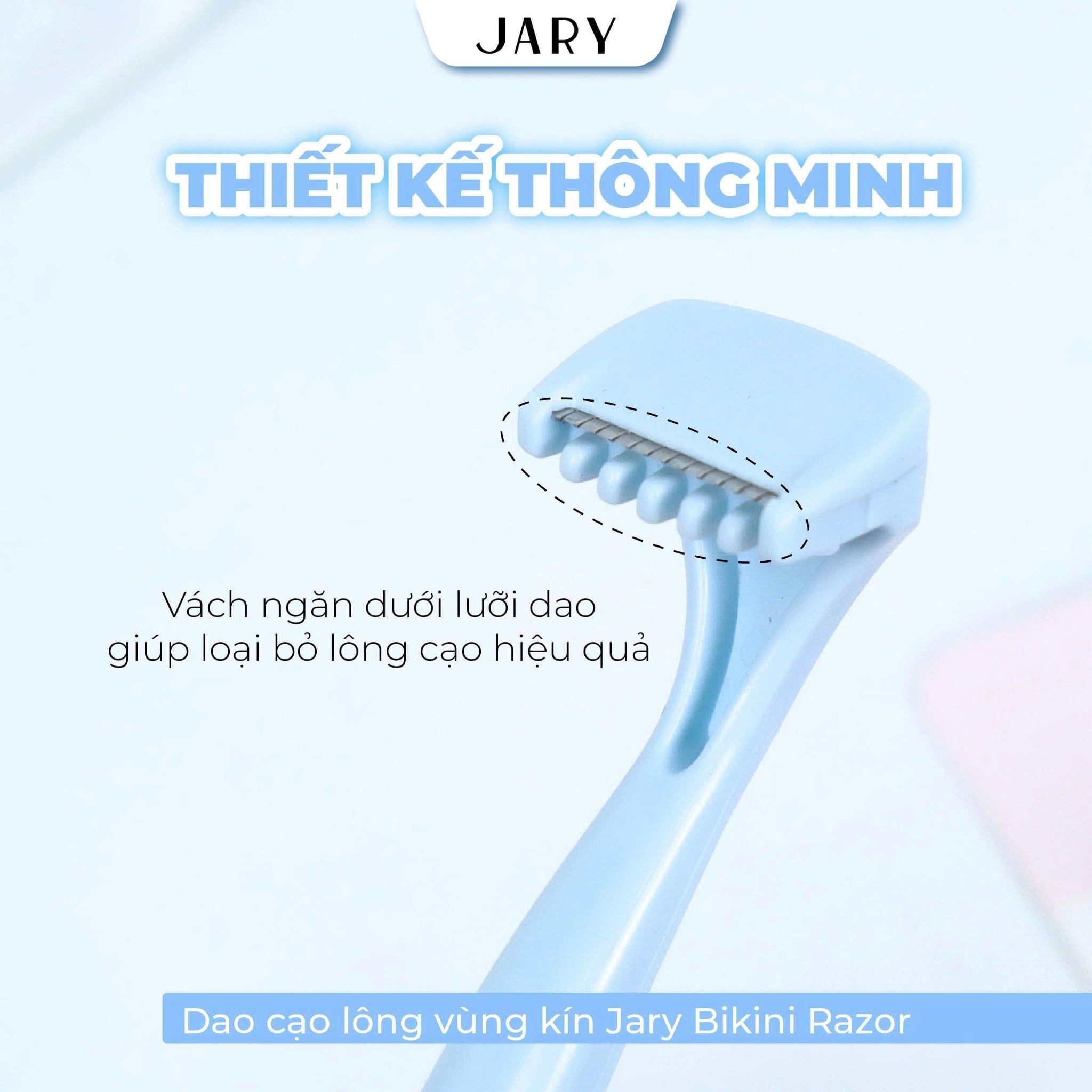 DAO CẠO LÔNG VÙNG KÍN JARY BIKINI RAZOR - SET 2 CÁI - MÀU XANH