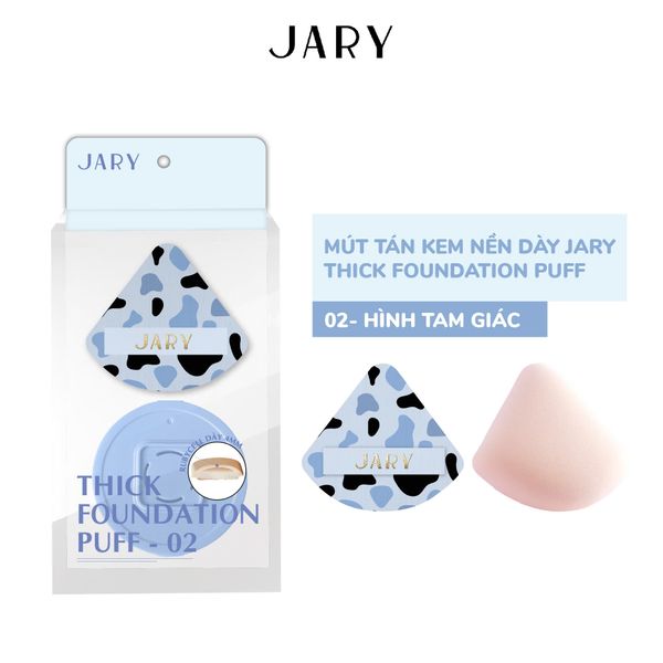 MÚT TÁN KEM NỀN DÀY JARY THICK FOUNDATION PUFF - HÌNH TAM GIÁC