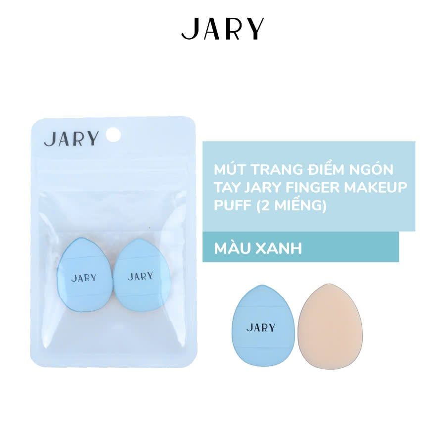 MÚT NGÓN TAY JARY FINGER MAKEUP PUFF (2 MIẾNG) - MÀU XANH