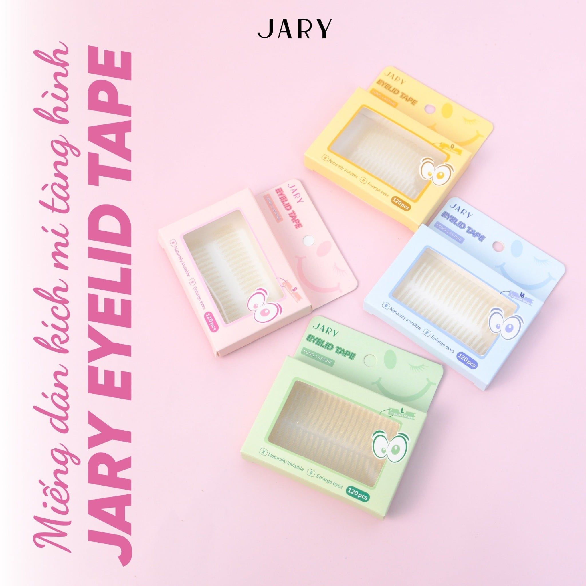 MIẾNG DÁN KÍCH MÍ TÀNG HÌNH JARY EYELID TAPE 120 MIẾNG - SIZE S