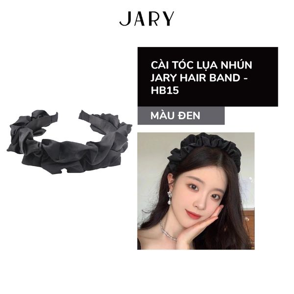 CÀI TÓC LỤA NHÚN JARY HAIR BAND -  HB15 - MÀU ĐEN