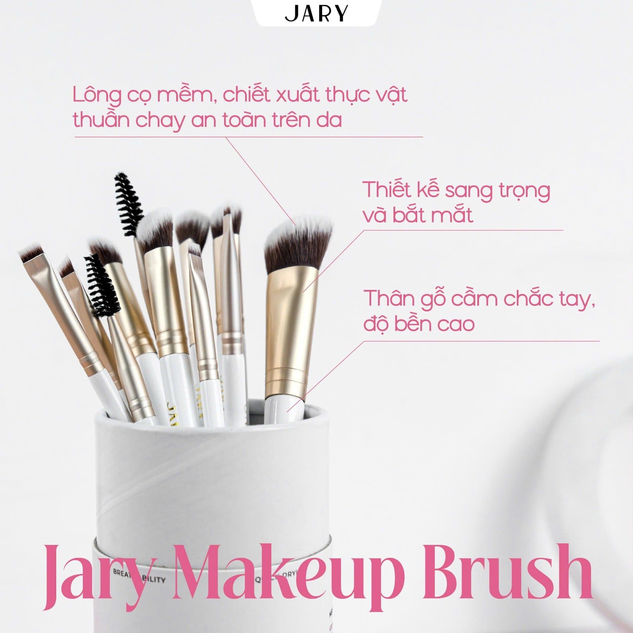 CỌ TÁN KEM NỀN VÁT XÉO JARY BEVELED FOUNDATION BRUSH - J15