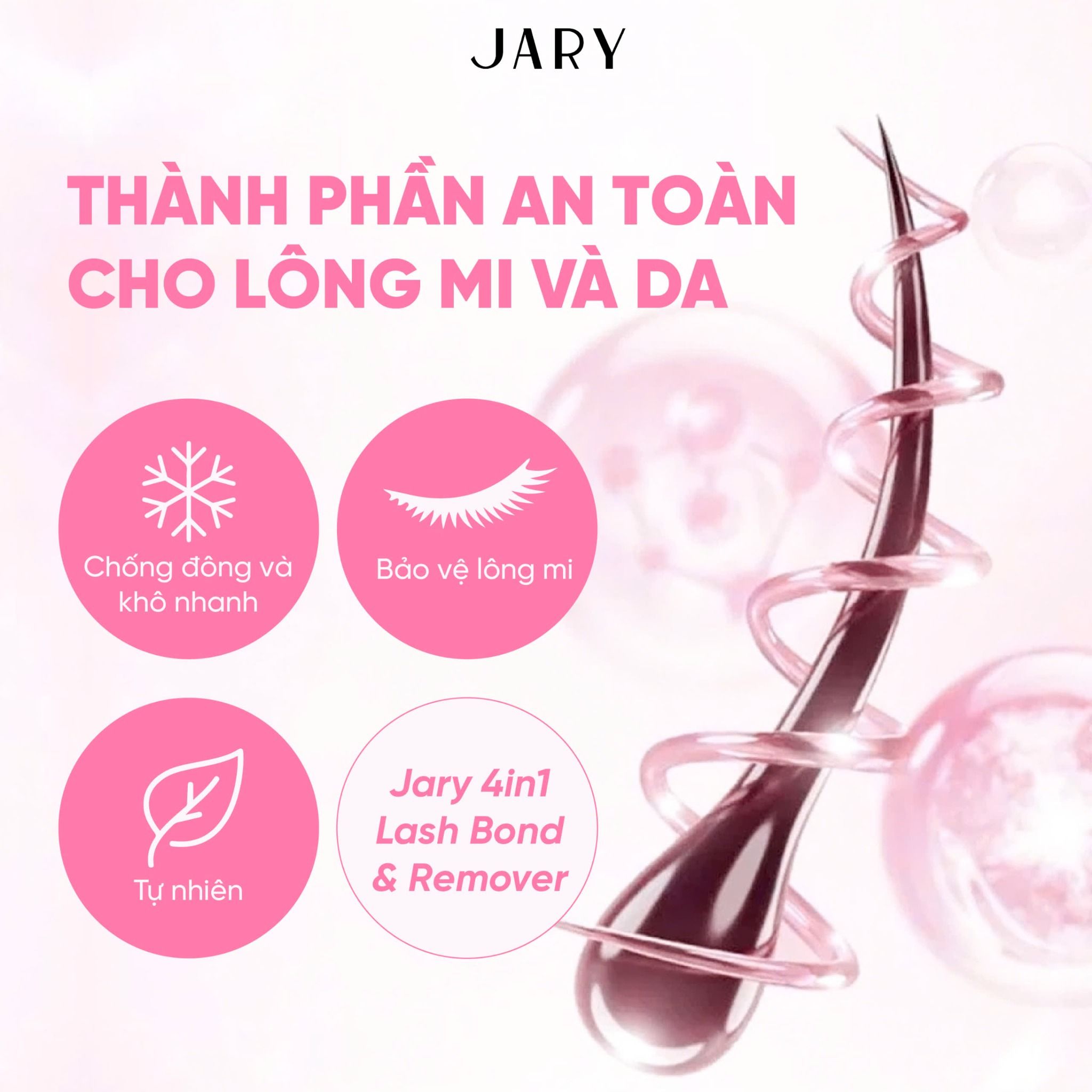 KEO DÁN MI 2 ĐẦU 4 TRONG 1 JARY 4IN1 LASH BOND & REMOVER