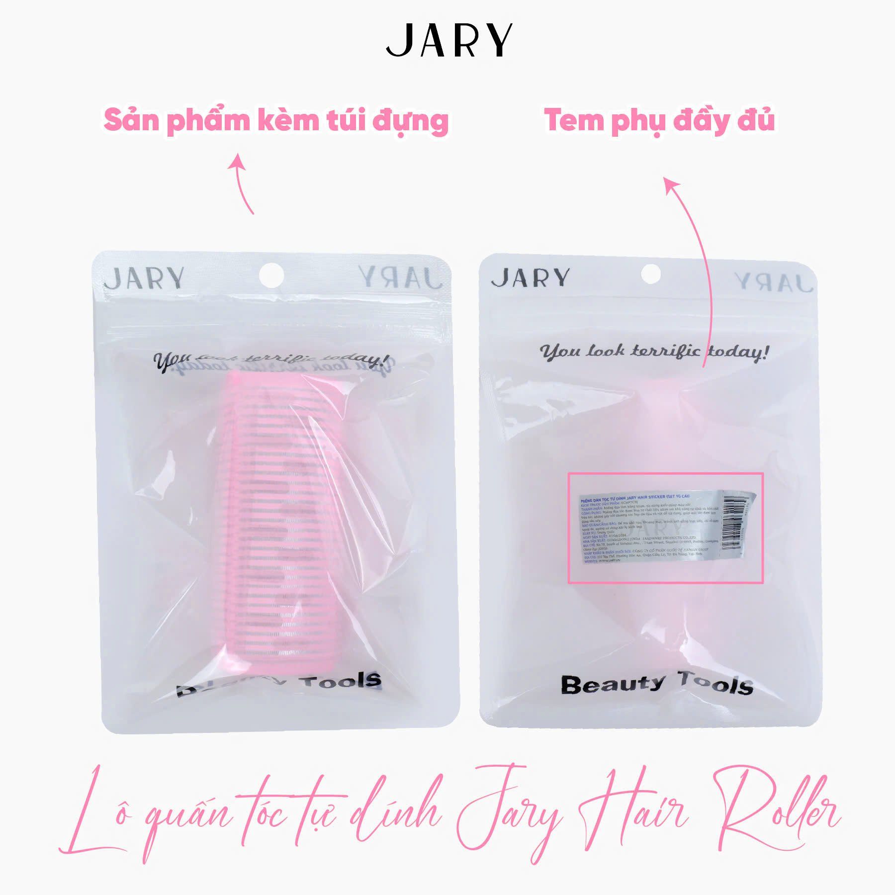 LÔ QUẤN TÓC TỰ DÍNH JARY HAIR ROLLER - 5CM