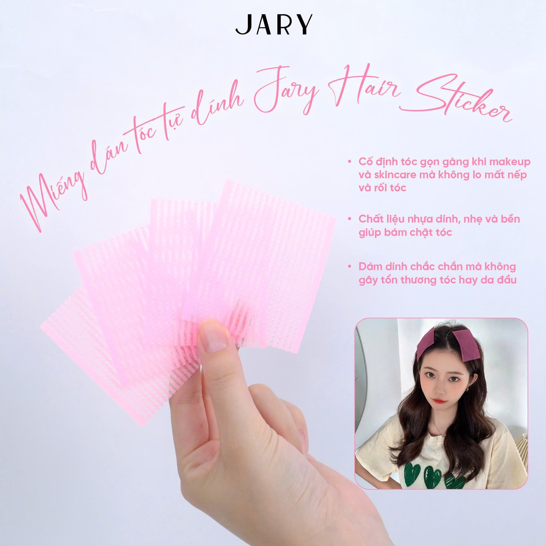 MIẾNG DÁN TÓC TỰ DÍNH JARY HAIR STICKER (SET 10 MIẾNG)
