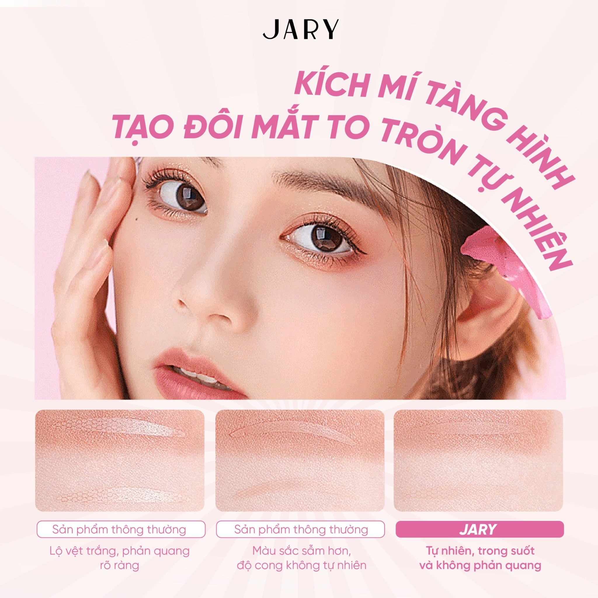MIẾNG DÁN KÍCH MÍ TÀNG HÌNH JARY EYELID TAPE 120 MIẾNG - SIZE L