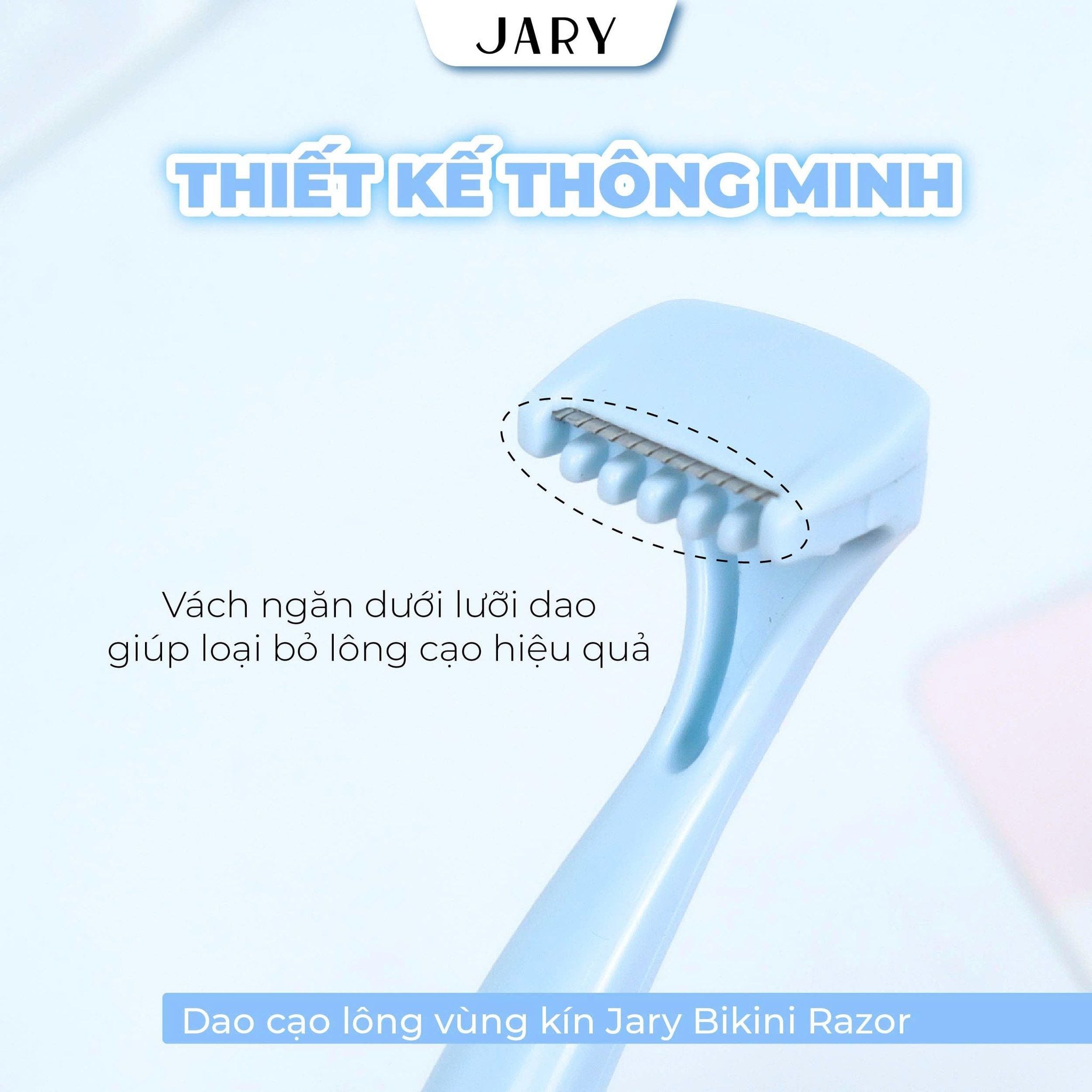 DAO CẠO LÔNG VÙNG KÍN JARY BIKINI RAZOR - SET 2 CÁI - MÀU HỒNG