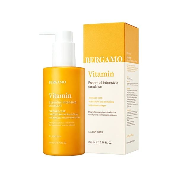 SỮA DƯỠNG DA BERGAMO VITAMIN ESSENTIAL INTENSIVE EMULSION 200ML