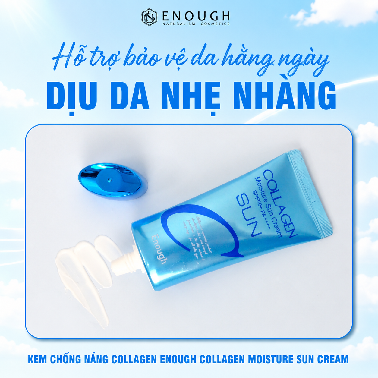 KEM CHỐNG NẮNG COLLAGEN ENOUGH COLLAGEN MOISTURE SUN CREAM 50G