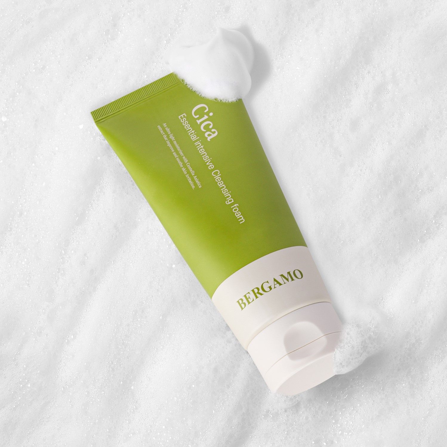 SỮA RỬA MẶT RAU MÁ BERGAMO CICA ESSENTIAL INTENSIVE CLEANSING FOAM 120ML