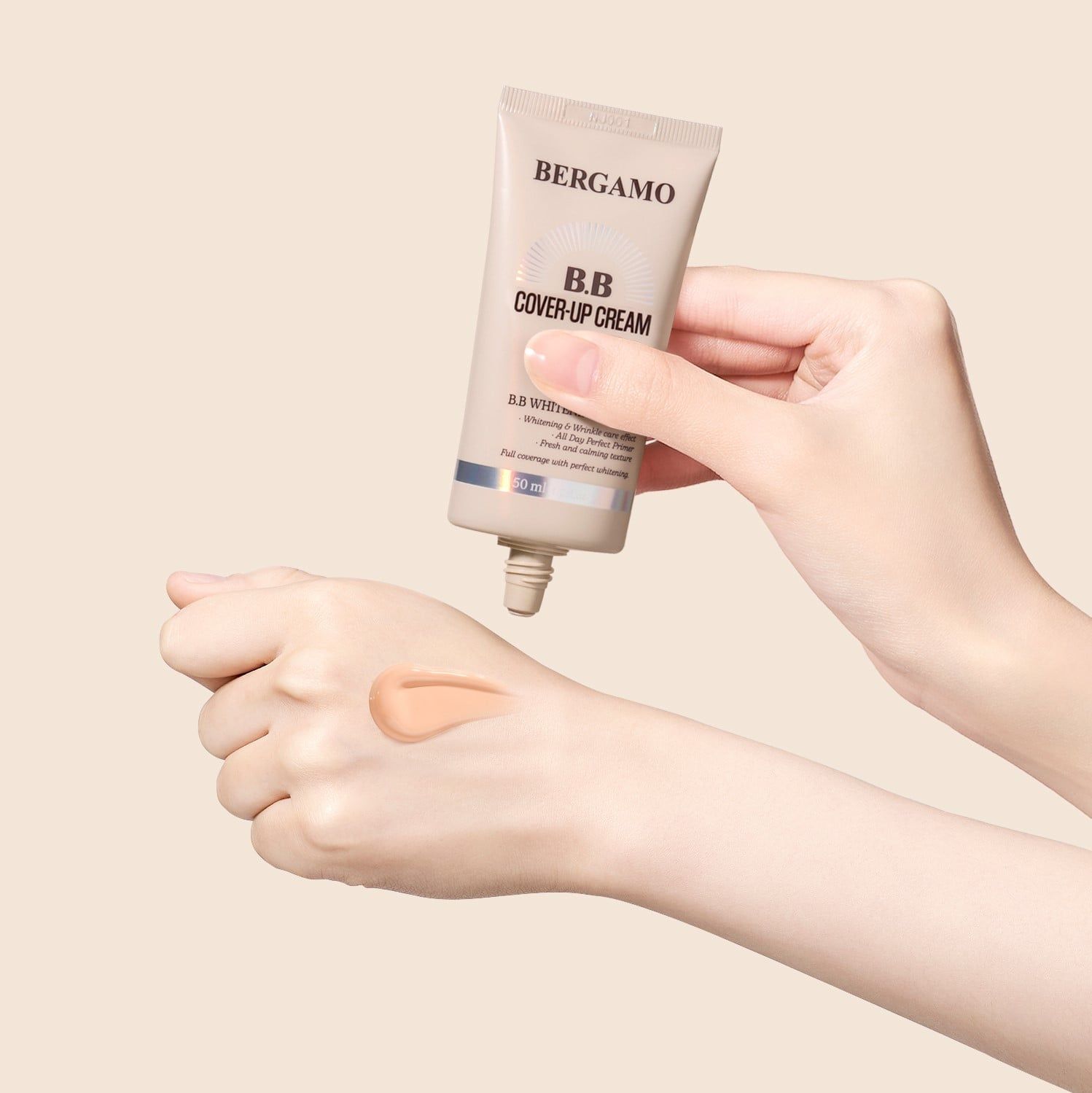 KEM NỀN CHE KHUYẾT ĐIỂM BERGAMO PERFECT BB COVER-UP CREAM SPF 50+PA+++ 50ML