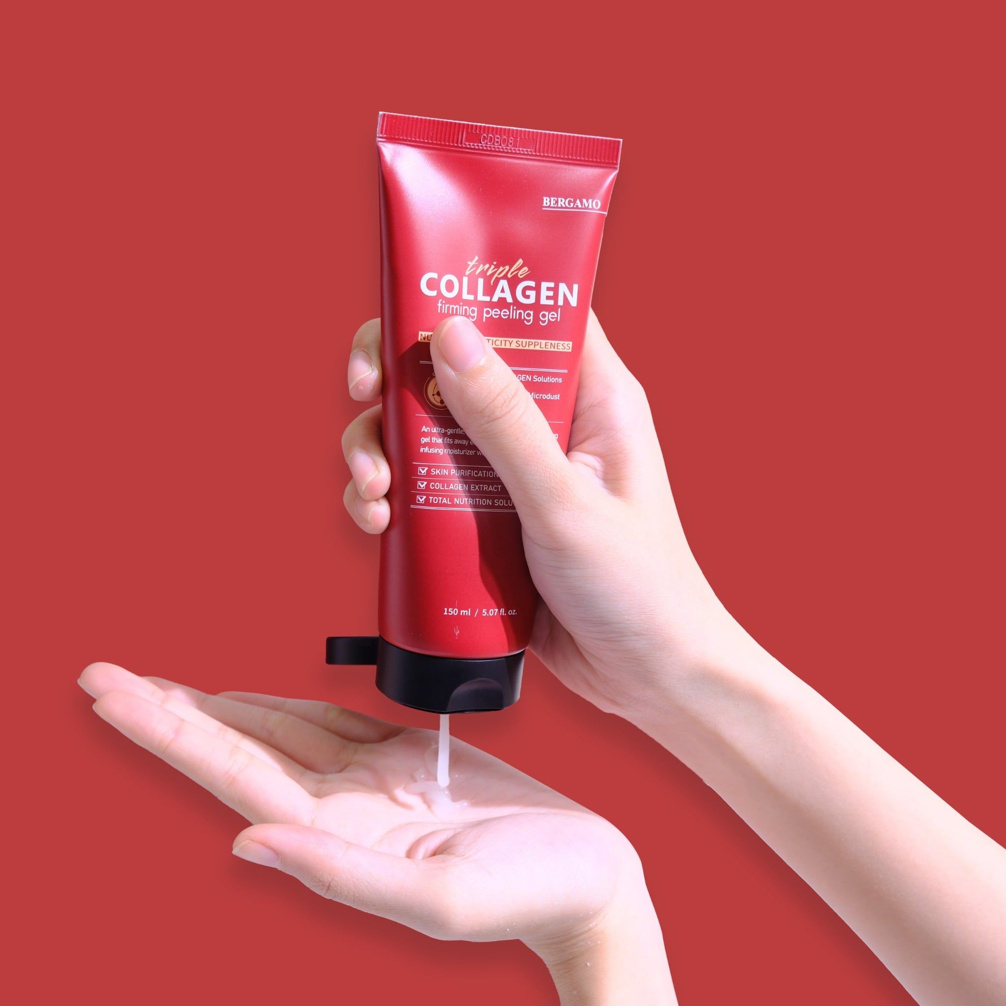 TẨY DA CHẾT COLLAGEN SĂN CHẮC BERGAMO TRIPLE COLLAGEN FIRMING PEELING GEL 150ML