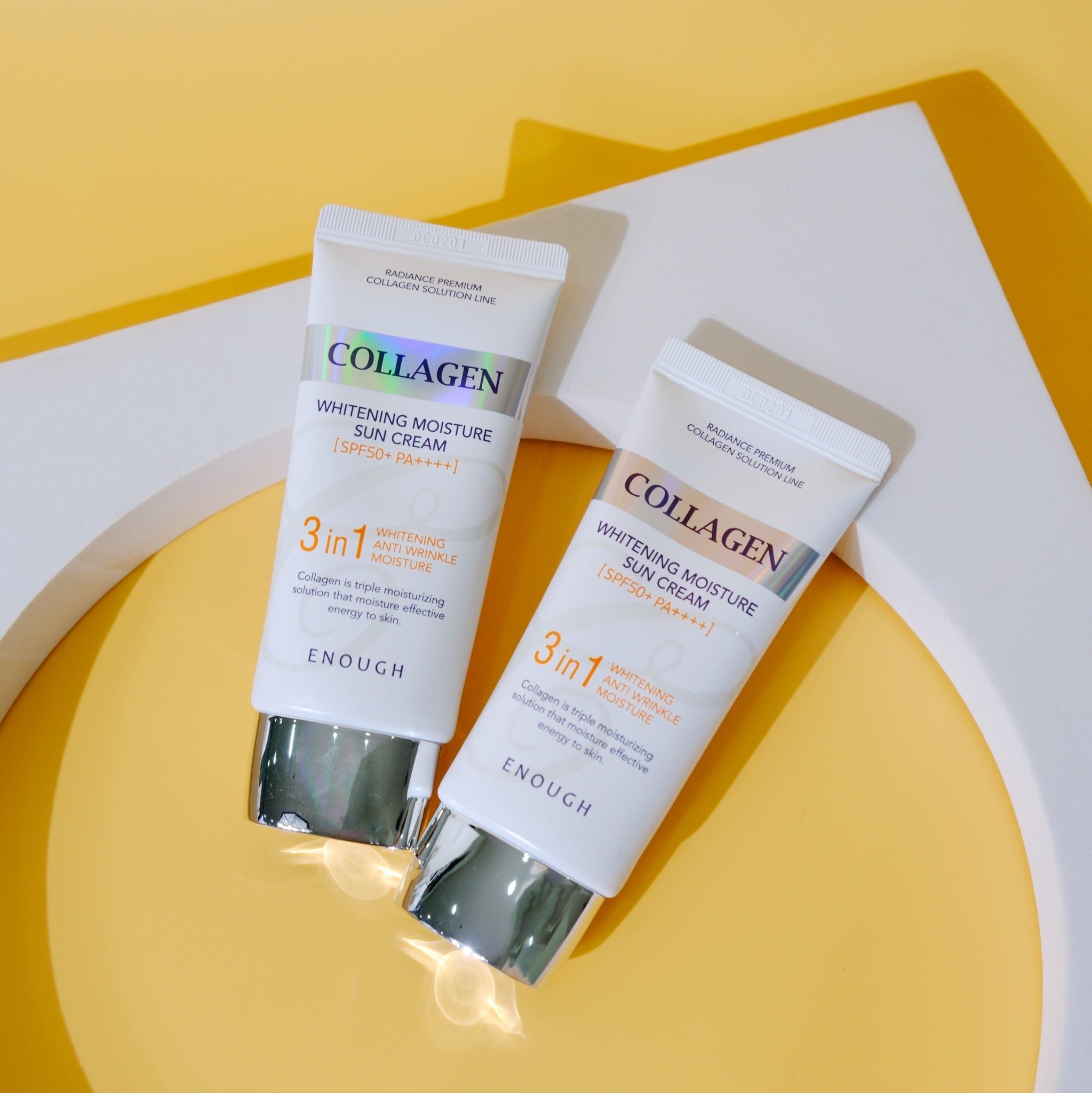 KEM CHỐNG NẮNG COLLAGEN 3IN1 ENOUGH COLLAGEN WHITENING MOISTURE SUN CREAM 50ML