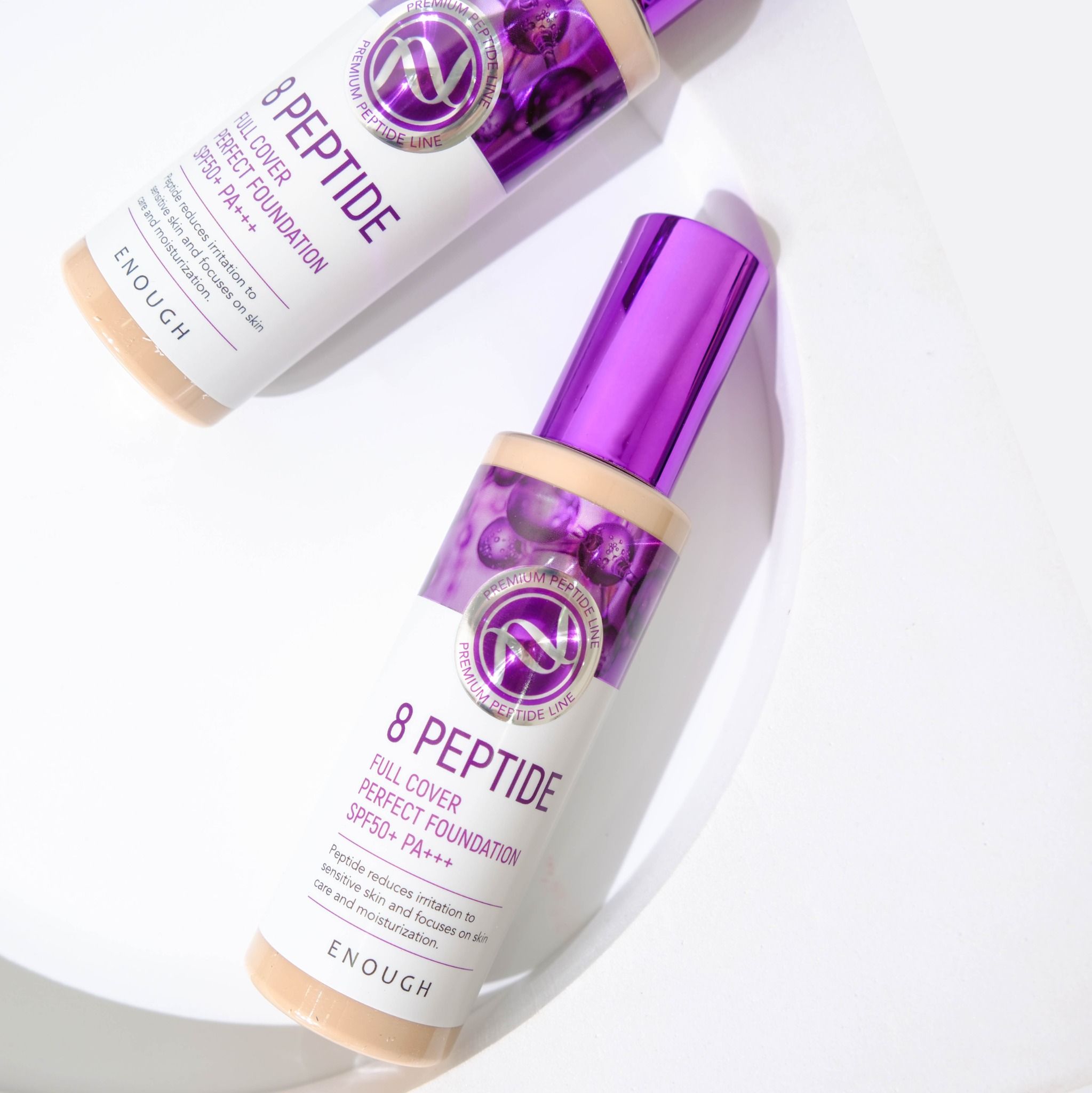 KEM NỀN PEPTIDE CAO CẤP ENOUGH PREMIUM 8 PEPTIDE FULL COVER PERFECT FOUNDATION 100ML
