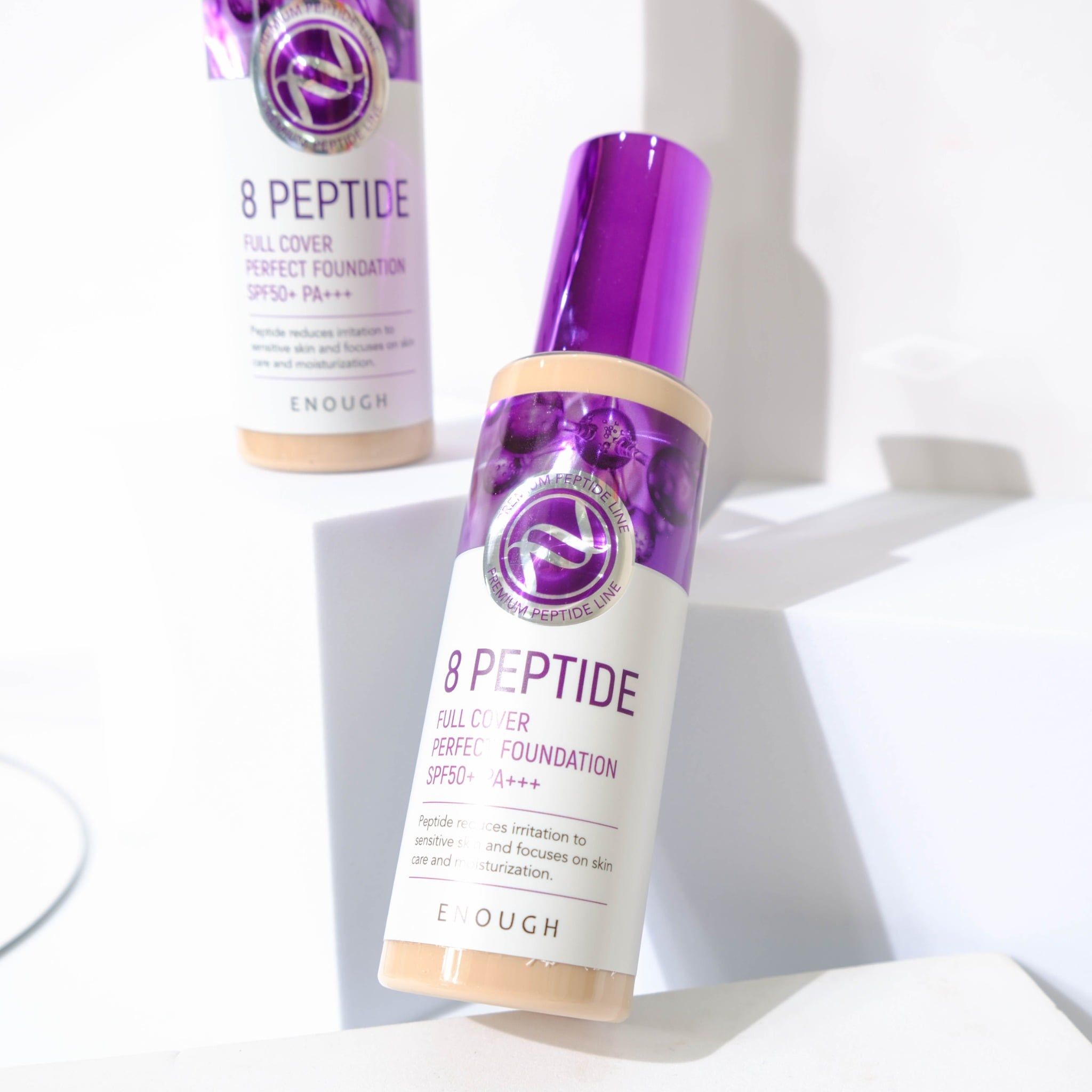 KEM NỀN PEPTIDE CAO CẤP ENOUGH PREMIUM 8 PEPTIDE FULL COVER PERFECT FOUNDATION 100ML