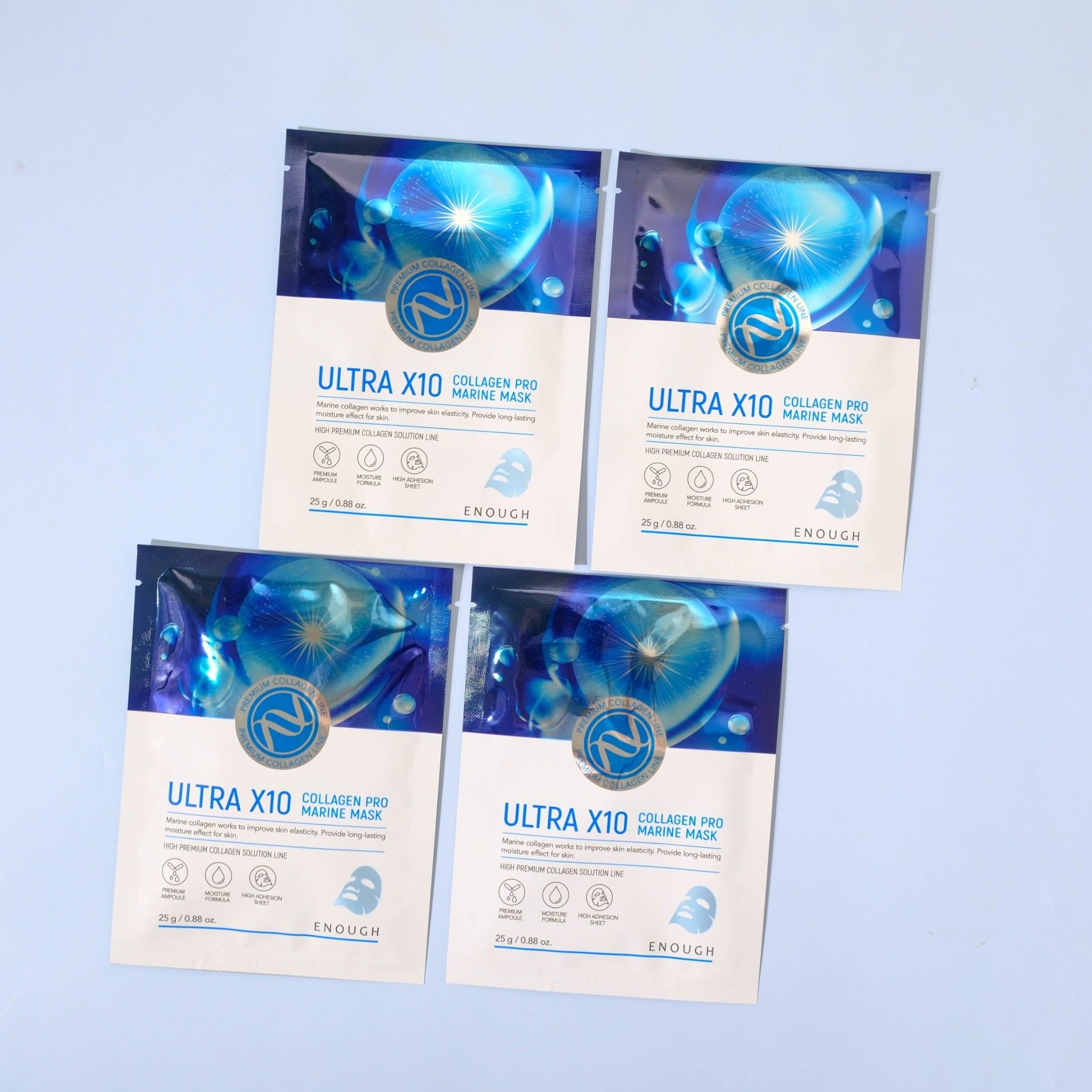 MẶT NẠ COLLAGEN CAO CẤP ENOUGH ULTRA X10 COLLAGEN PRO MARINE MASK ( HỘP 10 MIẾNG)