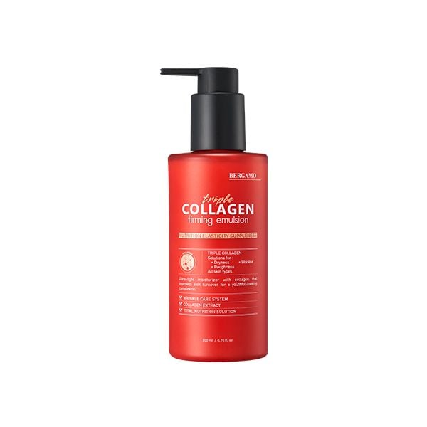 SỮA DƯỠNG DA CHỐNG LÃO HÓA BERGAMO TRIPLE COLLAGEN FIRMING EMULSION
