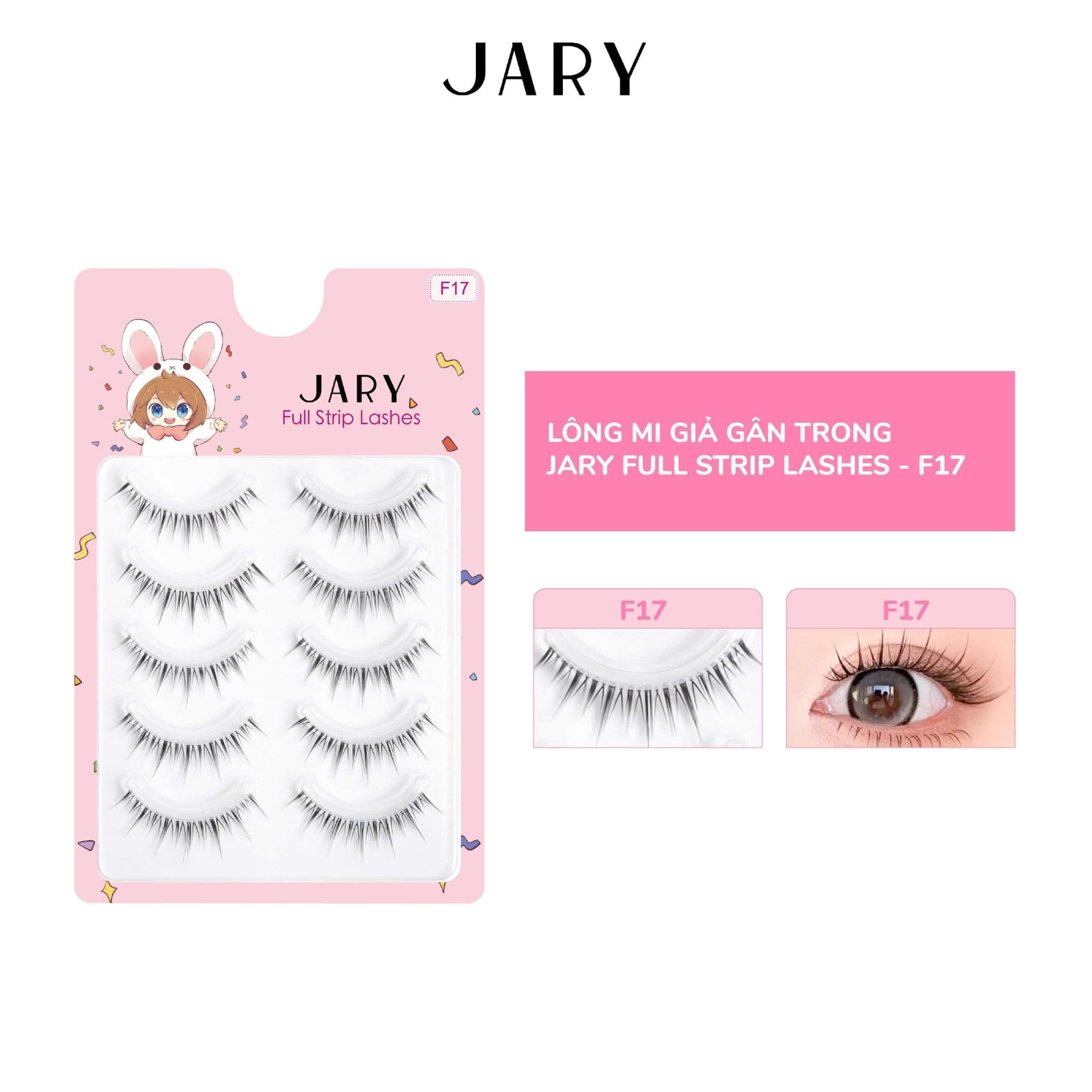 LÔNG MI GIẢ GÂN TRONG JARY FULL STRIP LASHES - F17