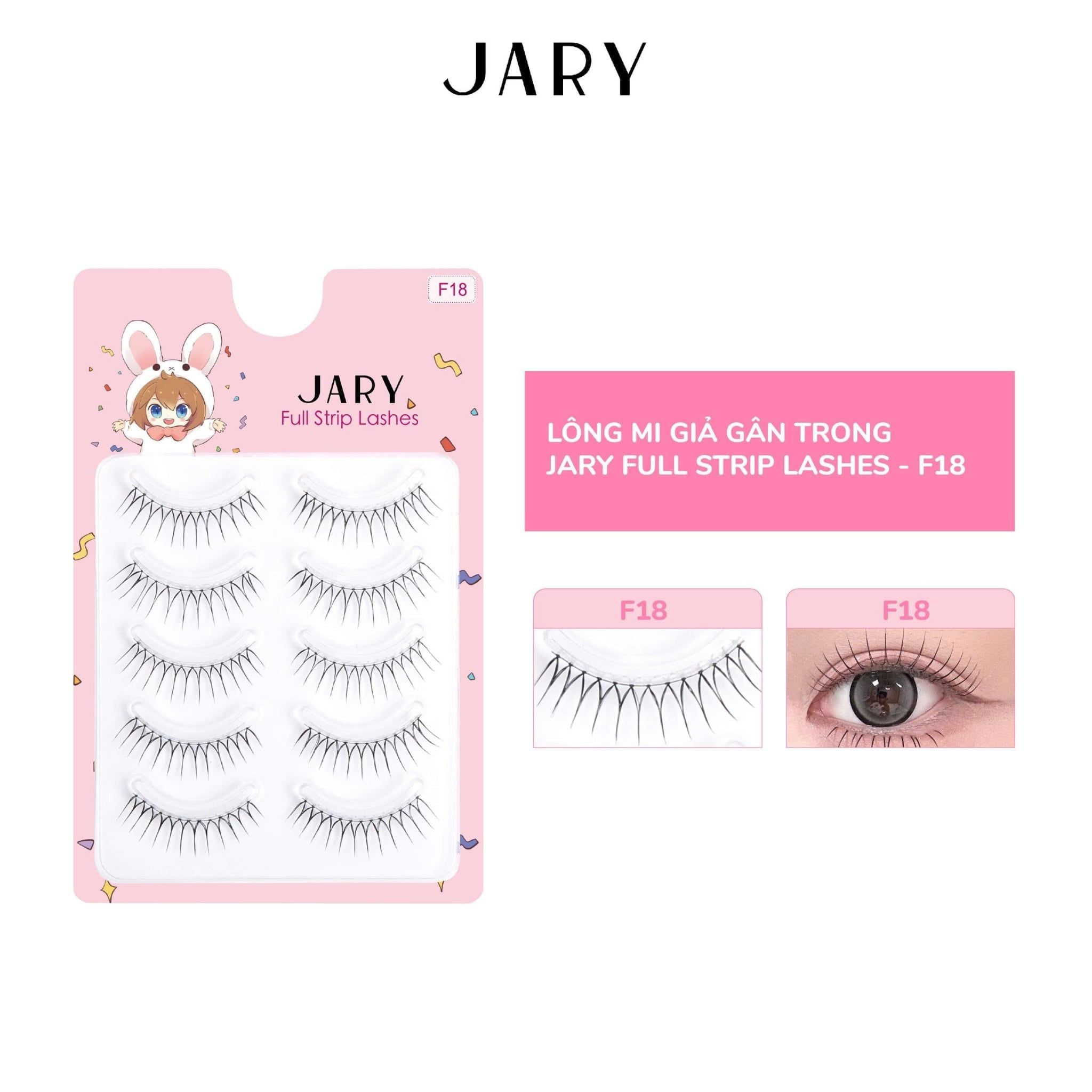 LÔNG MI GIẢ GÂN TRONG JARY FULL STRIP LASHES - F18