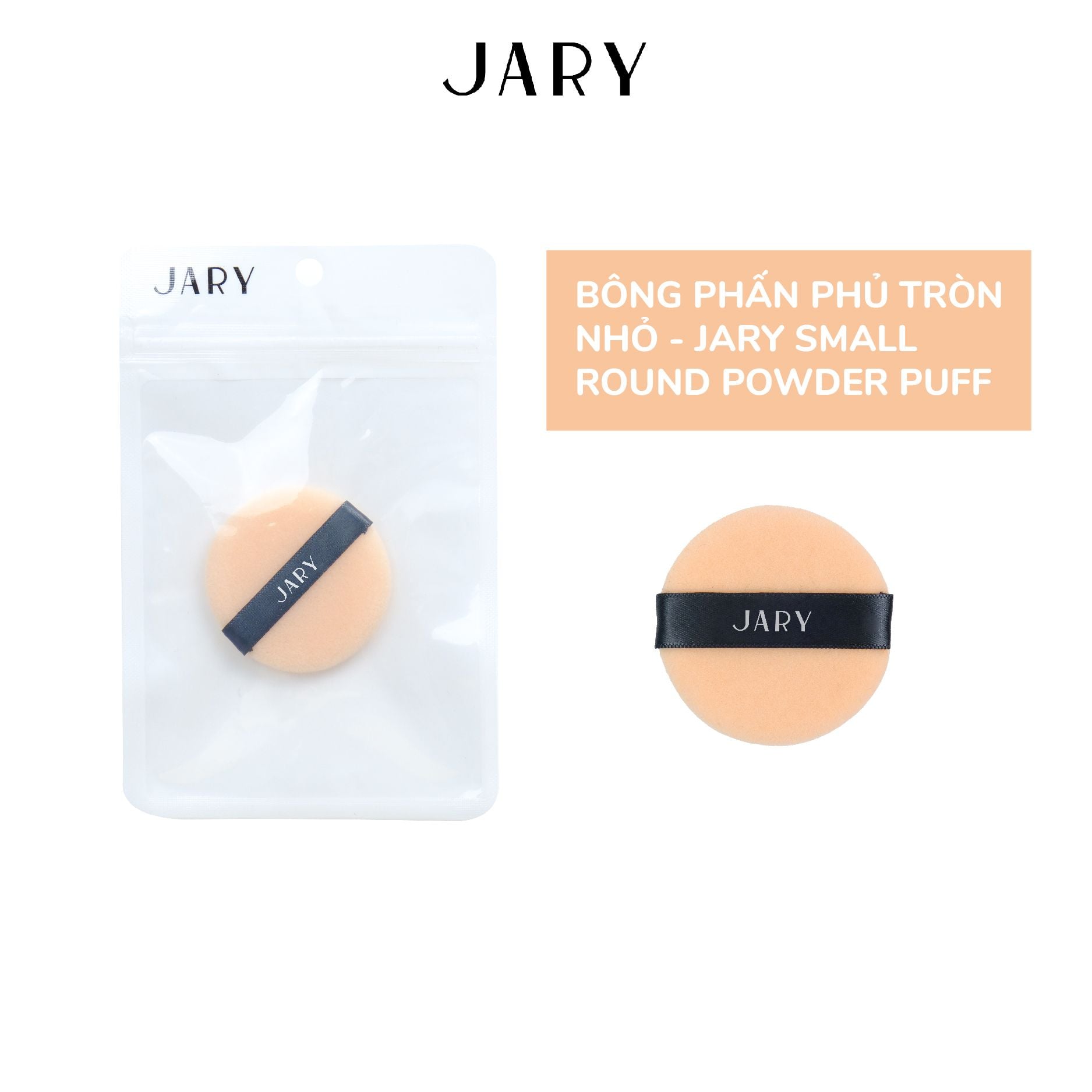 BÔNG PHẤN PHỦ TRÒN NHỎ JARY SMALL ROUND POWDER PUFF