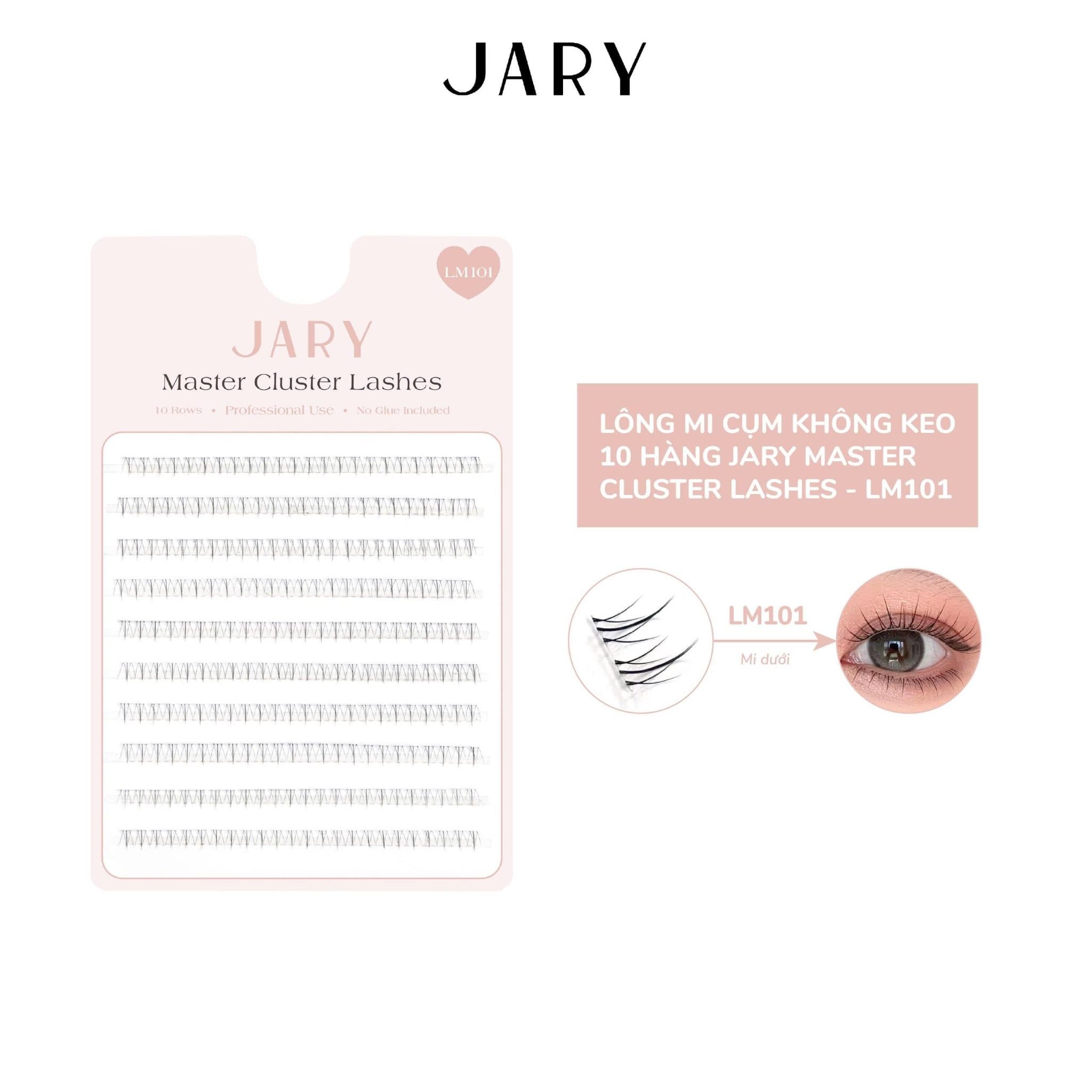 LÔNG MI CỤM KHÔNG KEO 10 HÀNG JARY MASTER CLUSTER LASHES - MI DƯỚI LM101