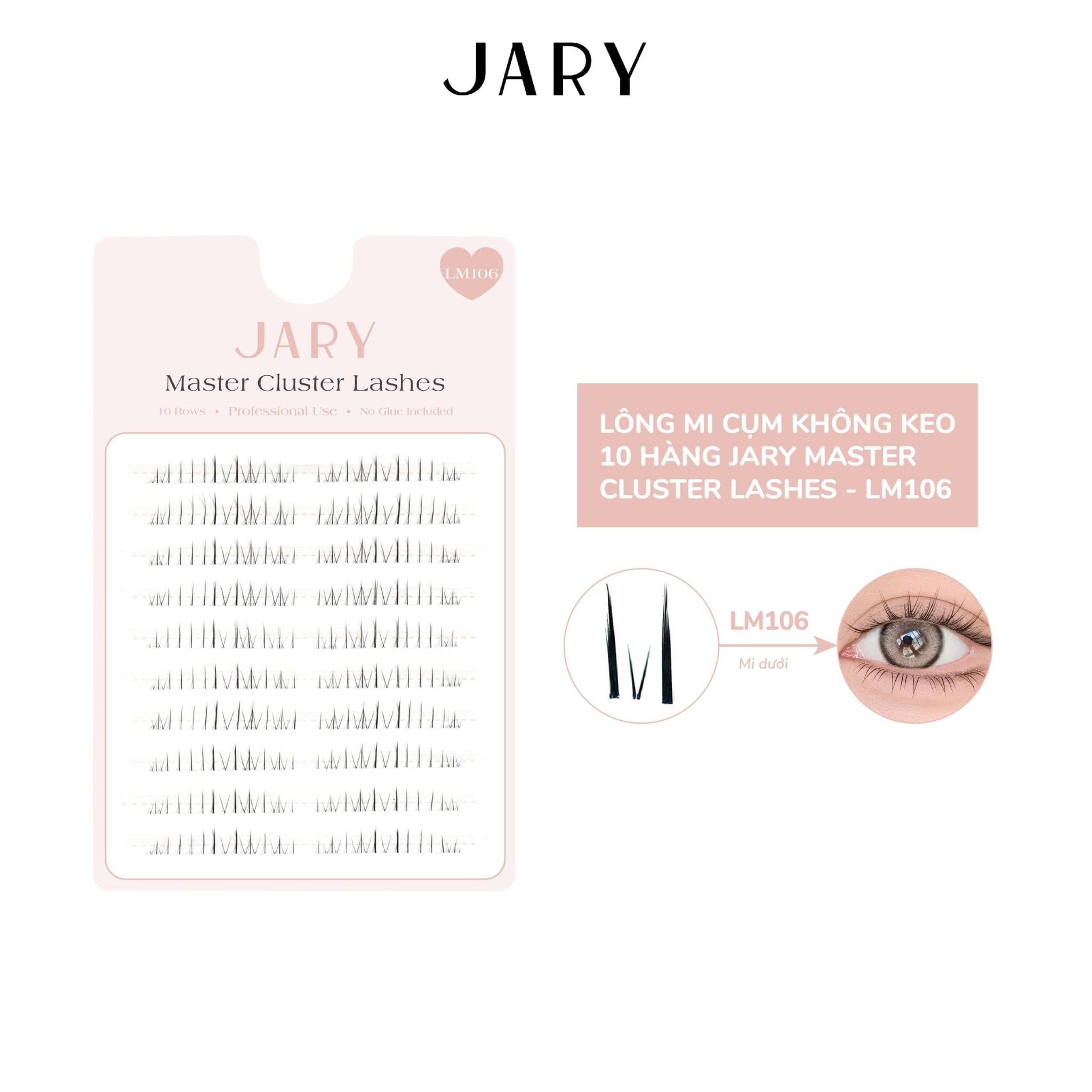 LÔNG MI CỤM KHÔNG KEO 10 HÀNG JARY MASTER CLUSTER LASHES - MI DƯỚI LM106