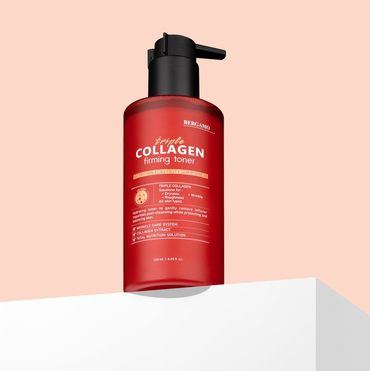TONER COLLAGEN SĂN CHẮC BERGAMO TRIPLE COLLAGEN FIRMING TONER 250ML