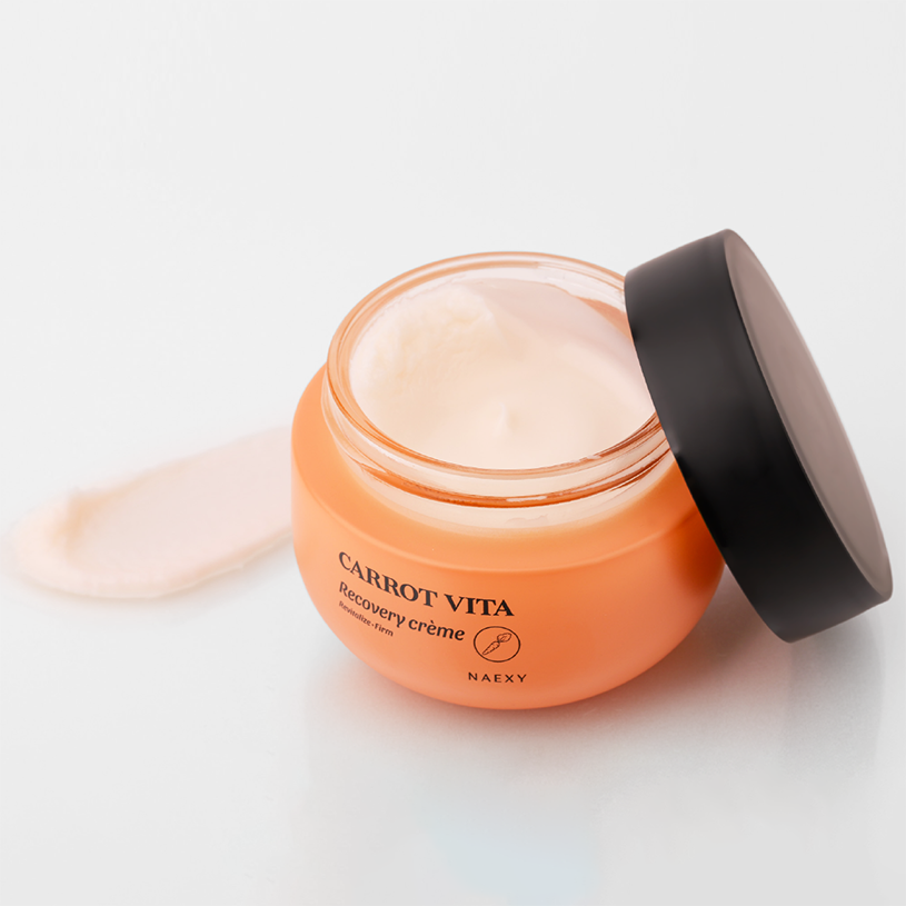 KEM DƯỠNG HỖ TRỢ PHỤC HỒI CÀ RỐT HỖ TRỢ SÁNG DA NAEXY CARROT VITA RECOVERY CREAM 50G