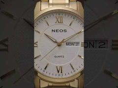 Đồng Hồ Neos N-30869M Nam Dây Thép Vàng