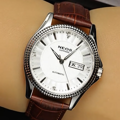 Đồng Hồ Cơ Nam Dây Da Neos M-90105 Sapphire Bảo Hành Chính Hãng 5 Năm