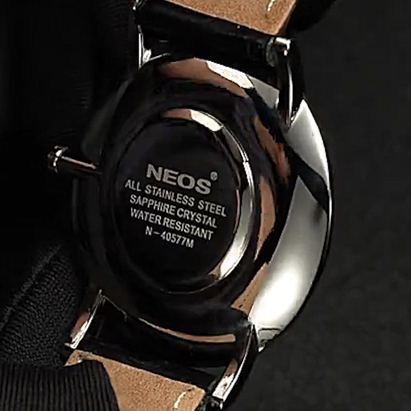 Đồng Hồ Nam Dây Da Neos N-40577AM Sapphire Bảo Hành Chính Hãng 5 Năm