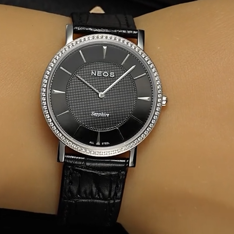Đồng Hồ Nam Dây Da Neos N-40577AM Sapphire Bảo Hành Chính Hãng 5 Năm