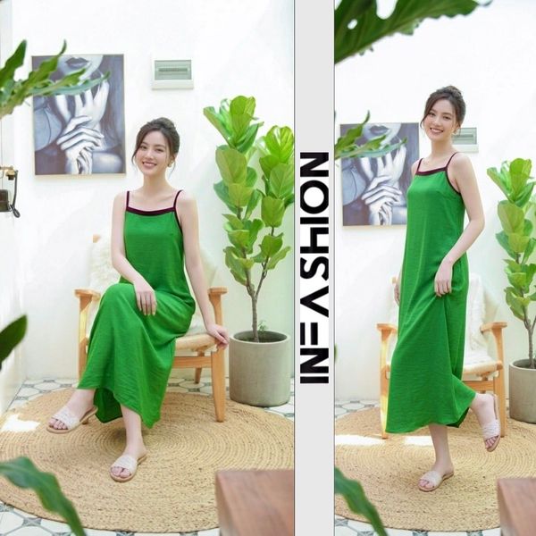  Đầm dây dài cột nơ sau 