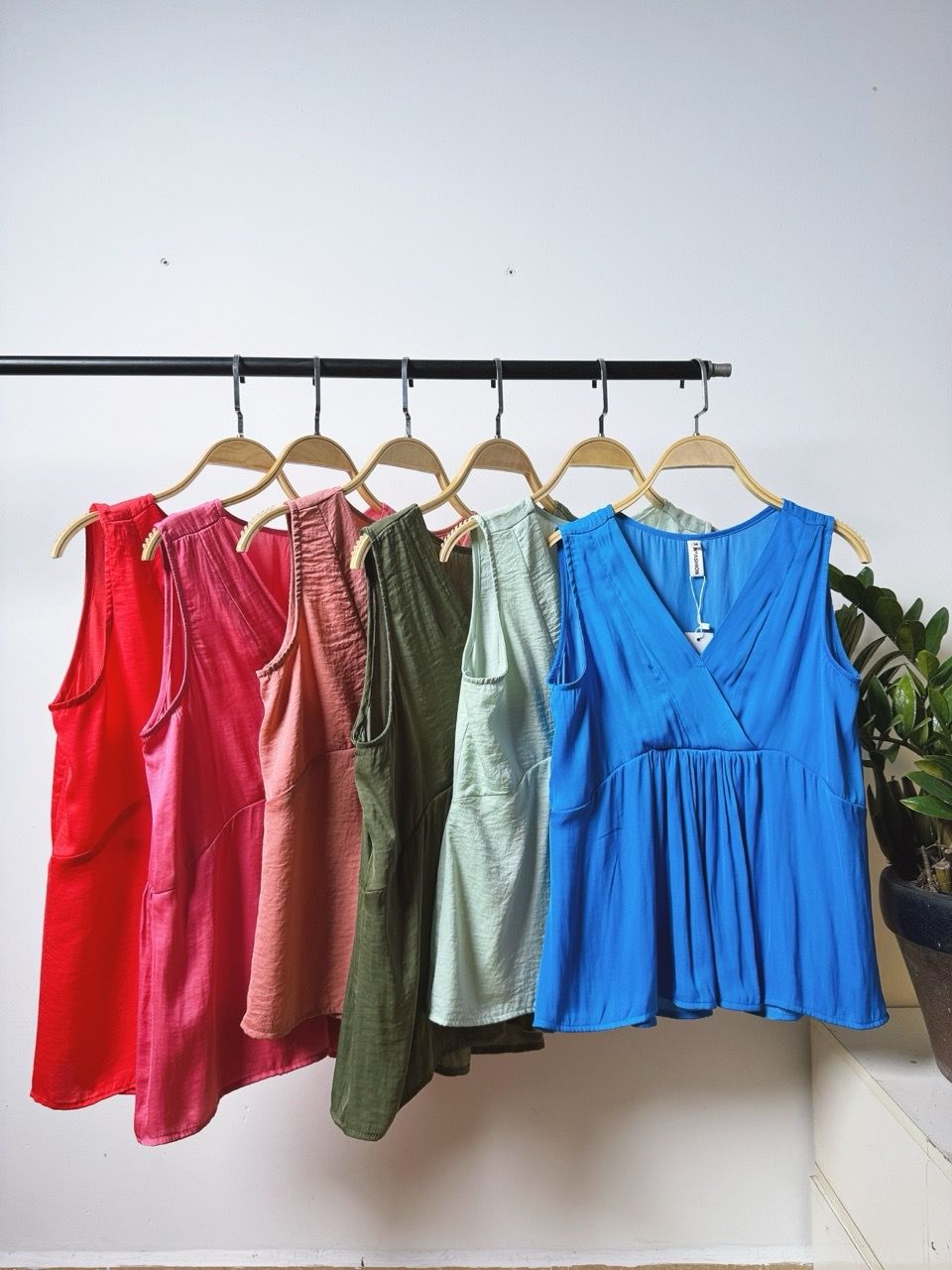  Đồ bộ đùi cổ V nhún 