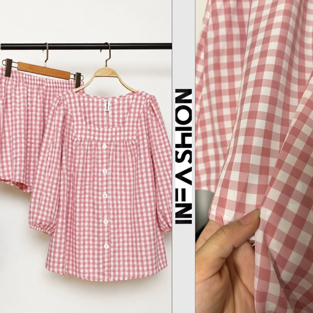  Bộ quần váy tay lửng cotton 