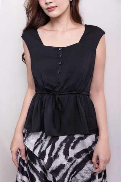  Áo sát nách rút dây eo 