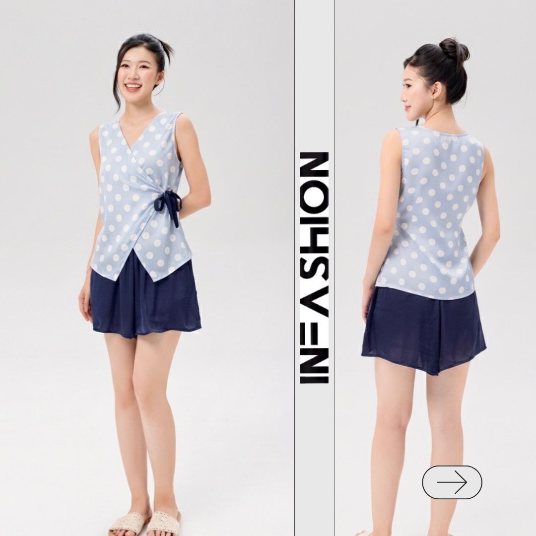  Set áo hv quần váy không tay 
