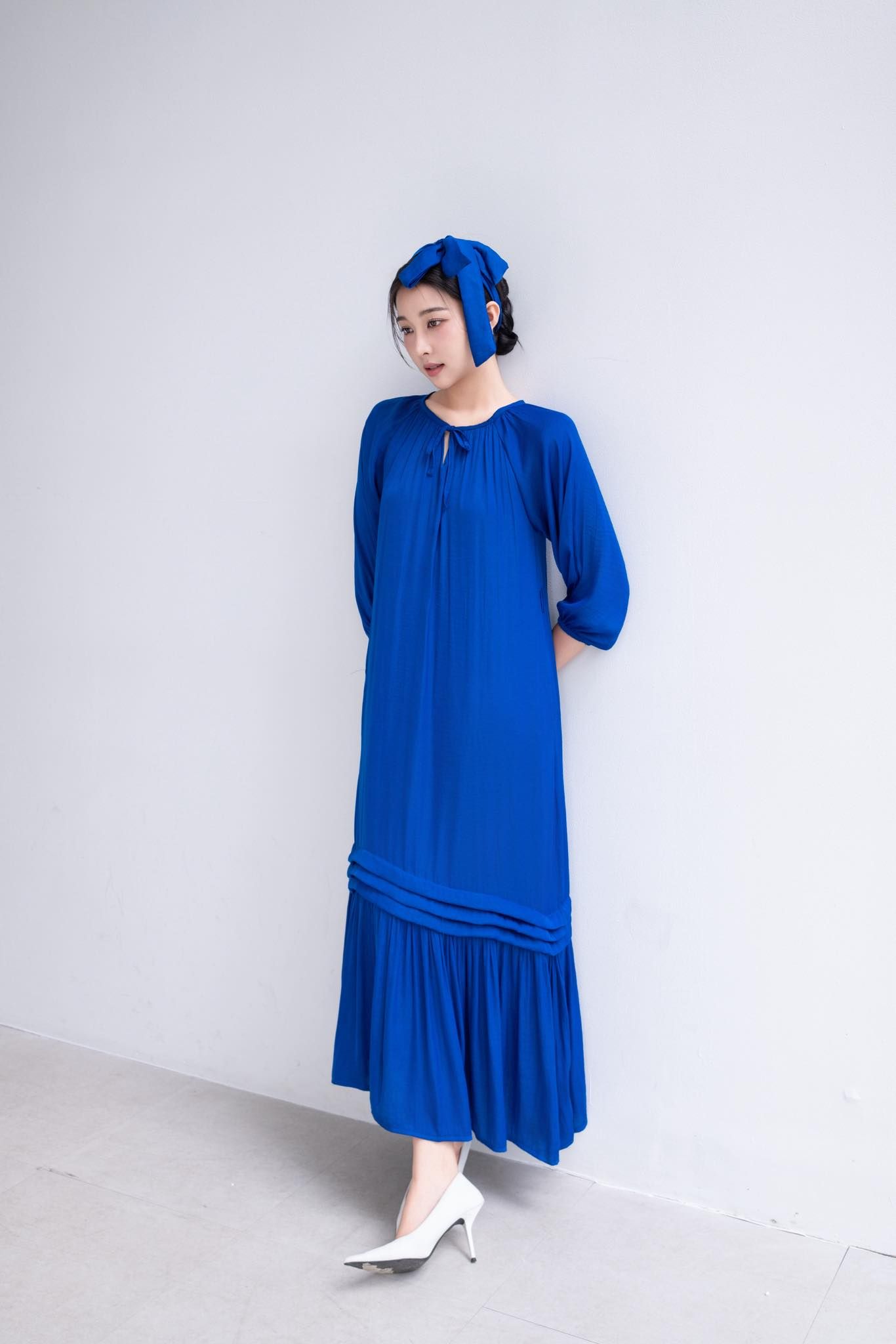  Đầm đuôi cá tay lửng 