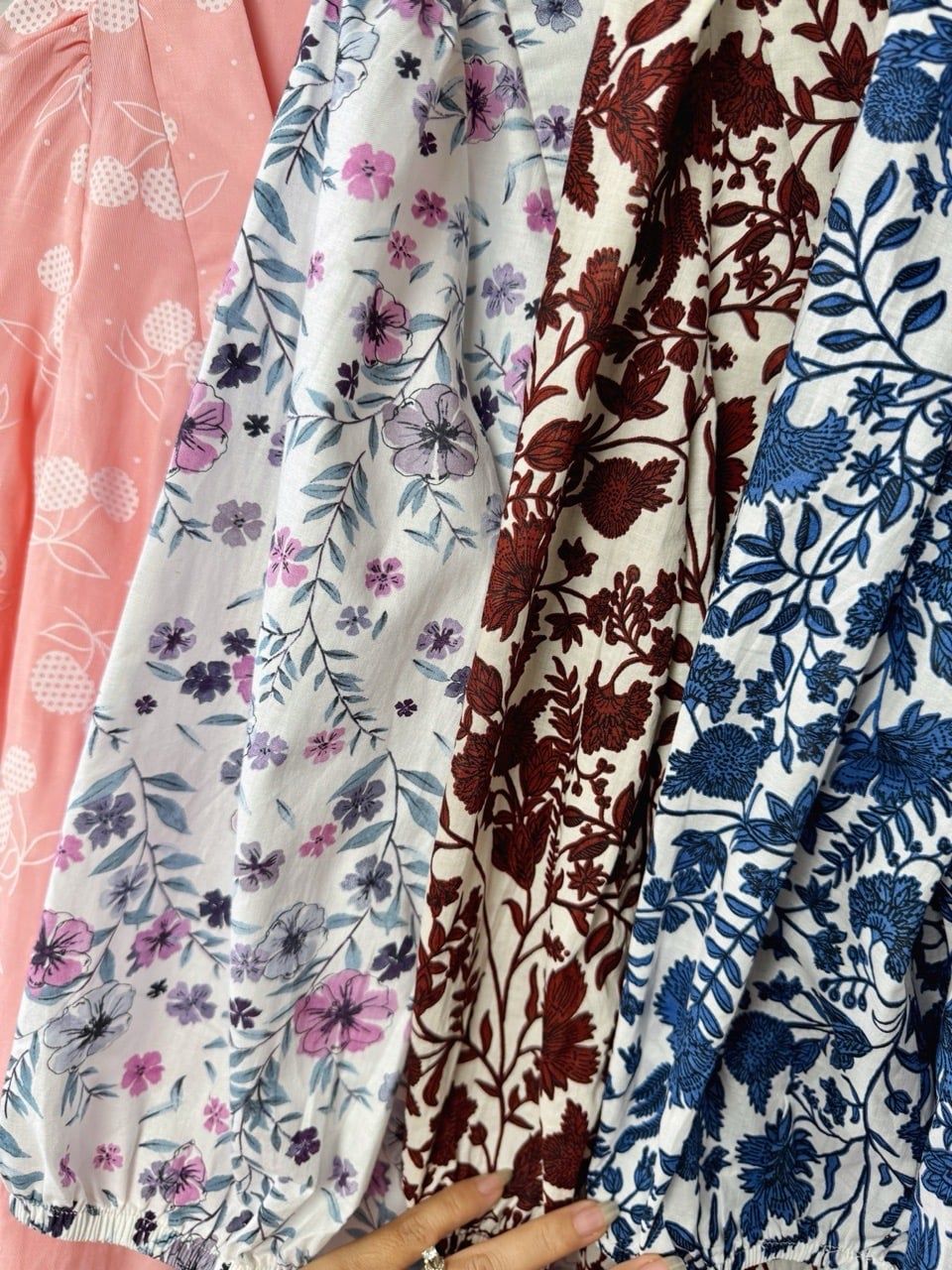  Bộ quần váy tay lửng cotton 