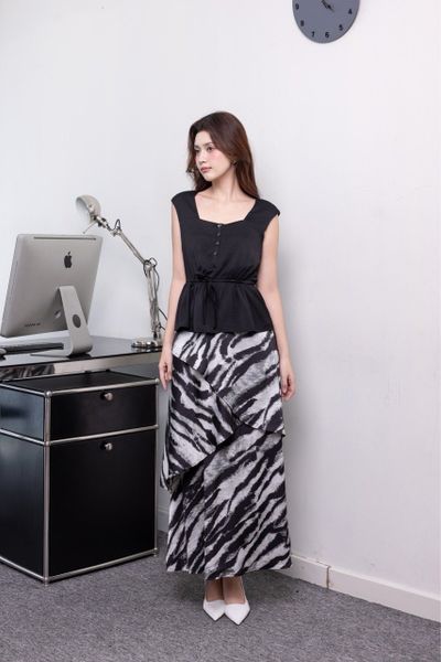  Chân váy đắp chéo 3 tầng 