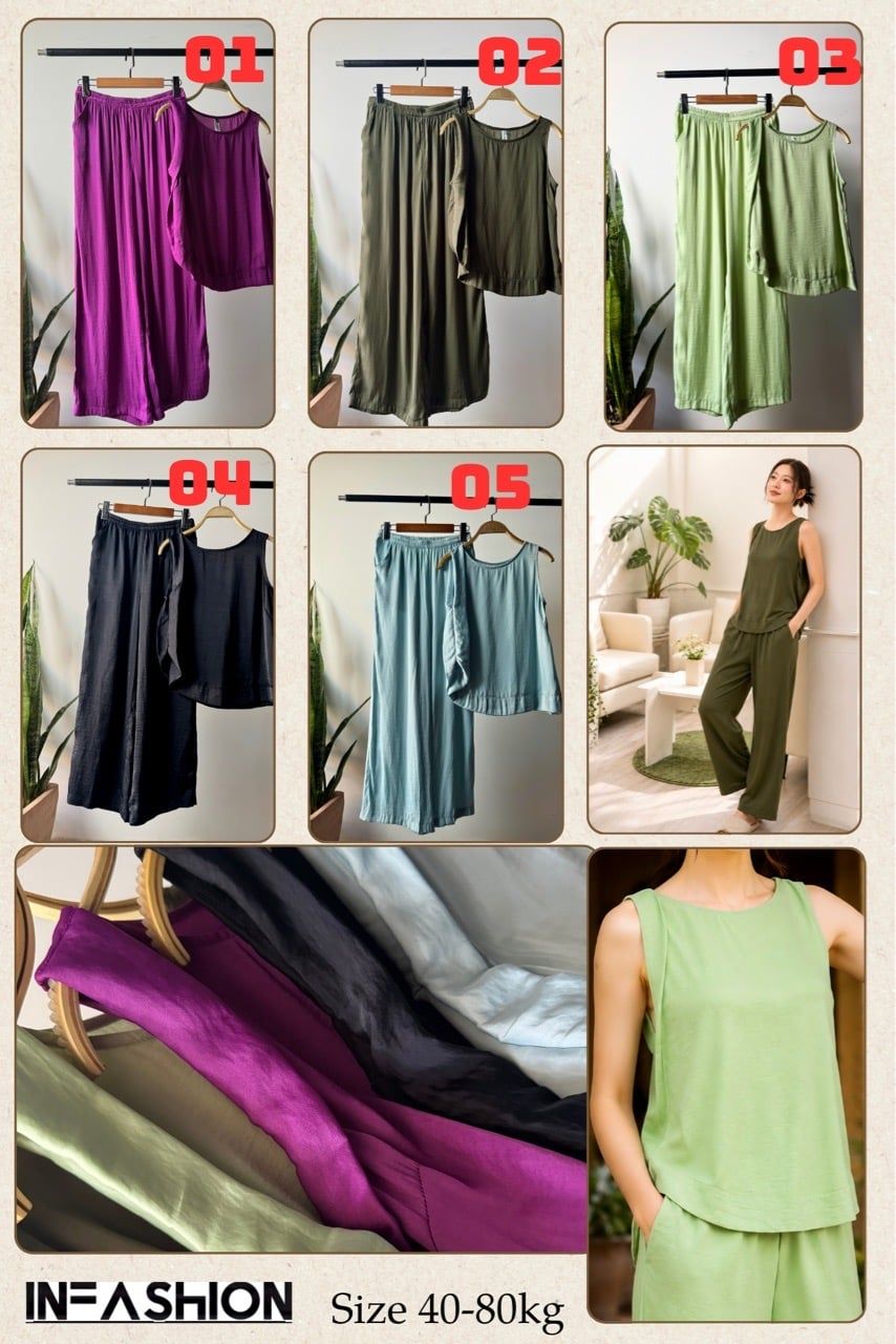  Bộ dài áo nẹp xéo 