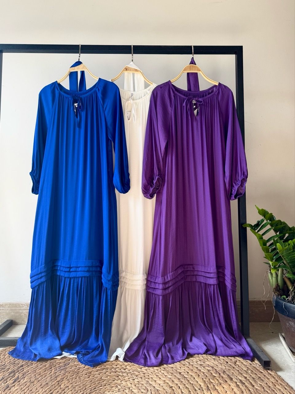  Đầm đuôi cá tay lửng 