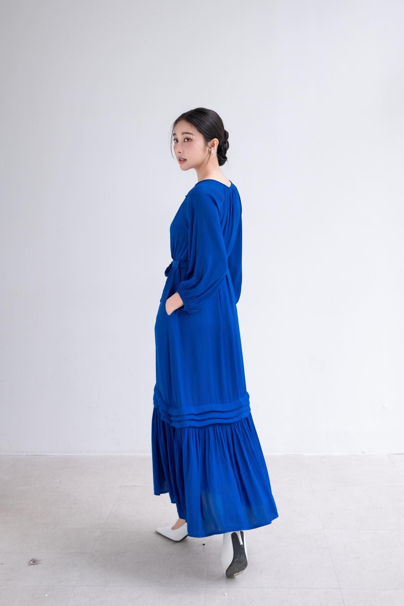  Đầm đuôi cá tay lửng 