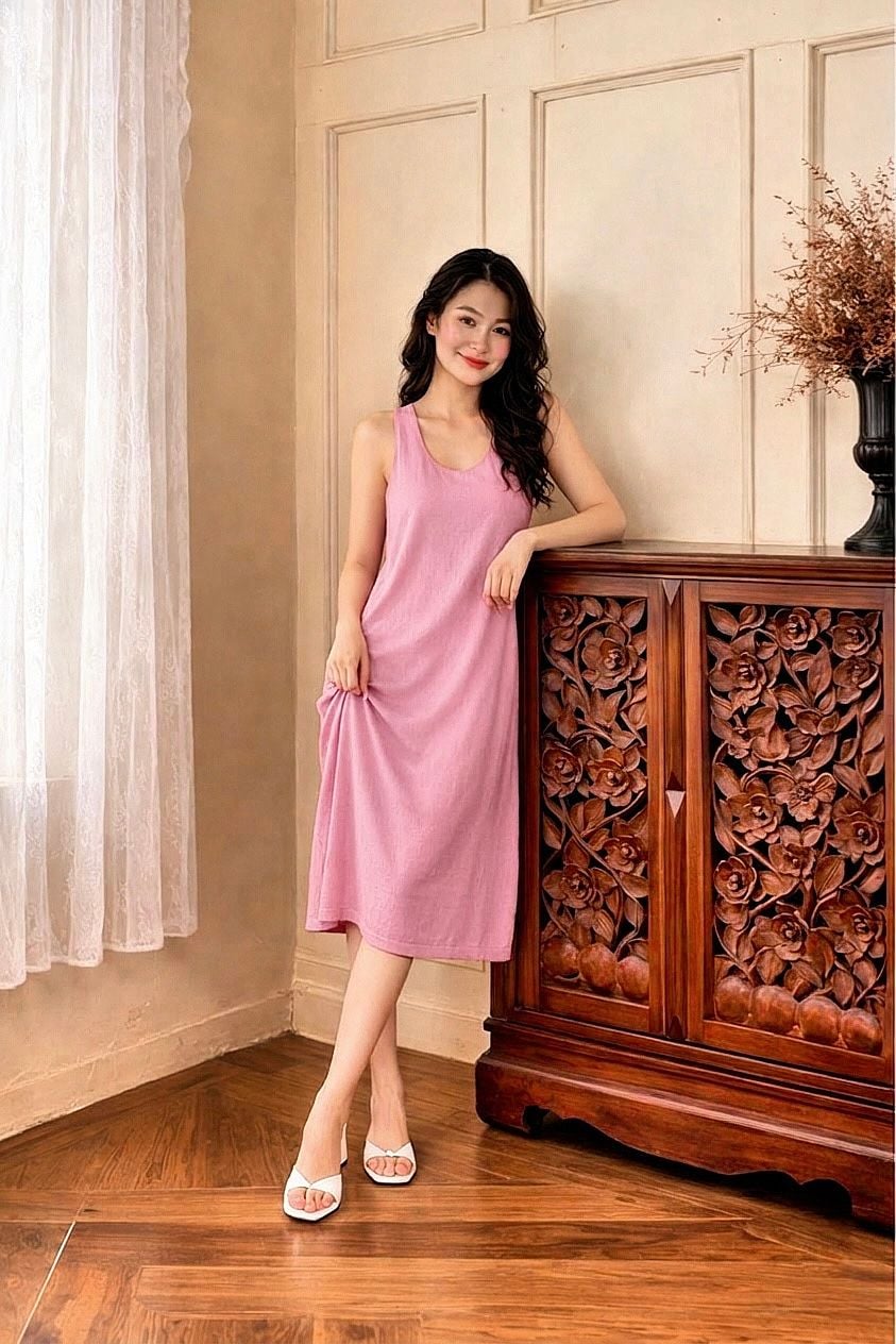  Đầm lụa 3 lỗ 