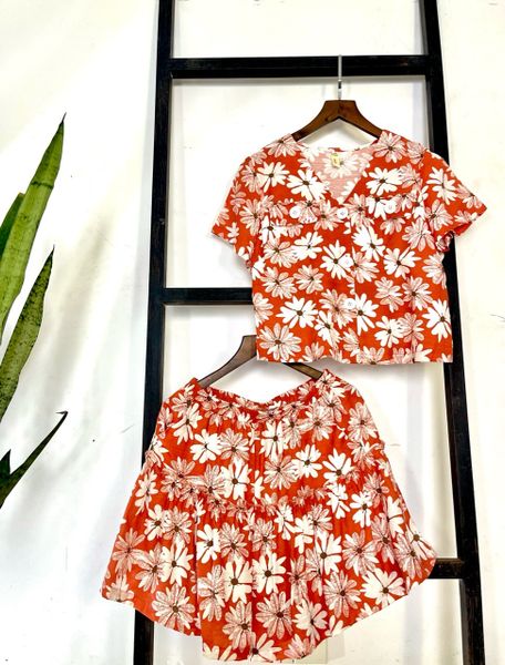  Set đồ nữ đi chơi quần giả váy 