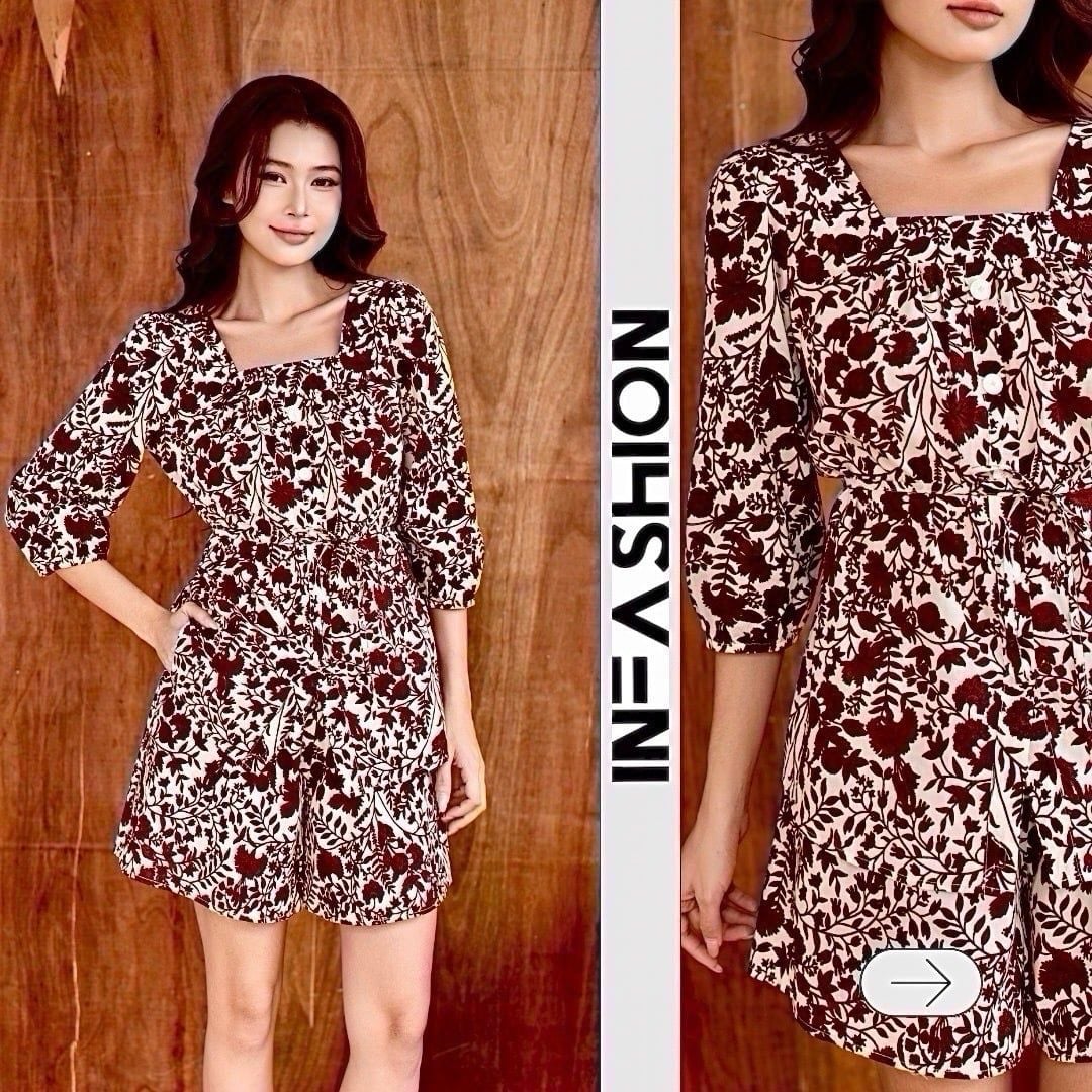  Bộ quần váy tay lửng cotton 