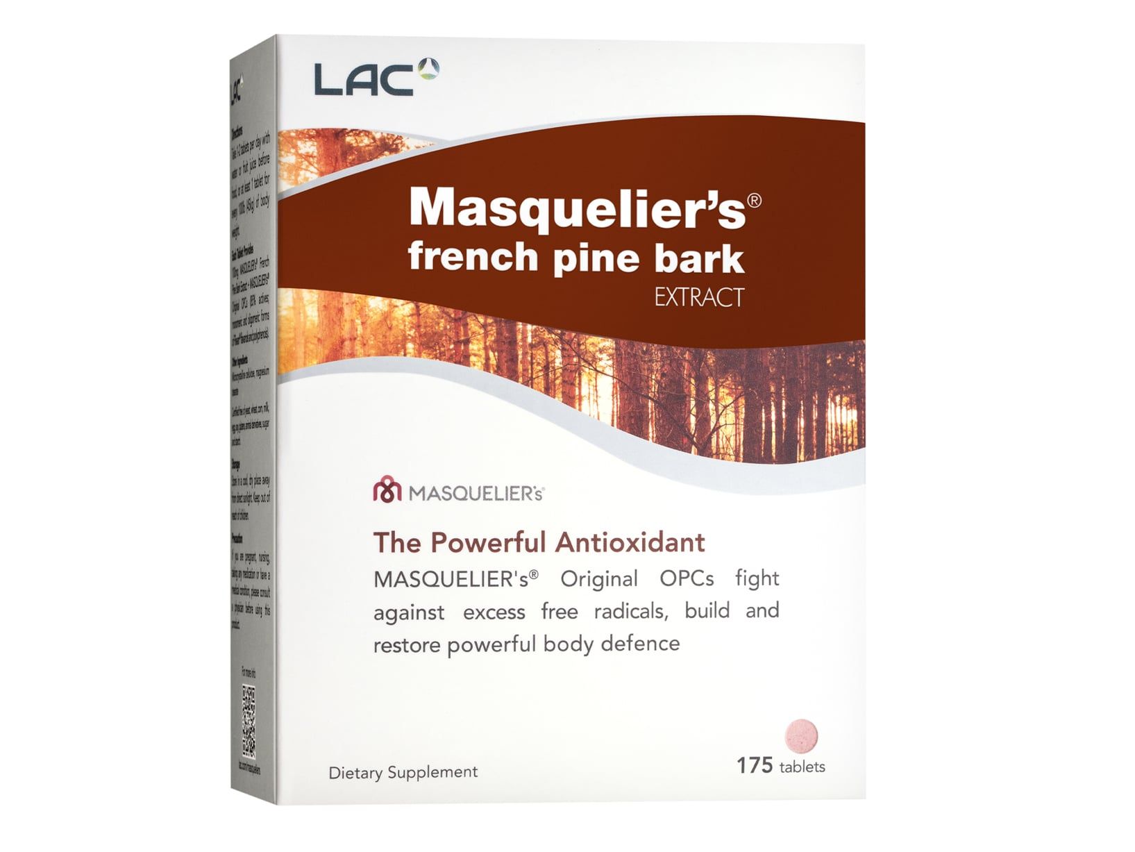  VIÊN UỐNG CHỐNG OXY HÓA LAC MASQUELIER CHIẾT XUẤT VỎ THÔNG PHÁP (175 VIÊN) 