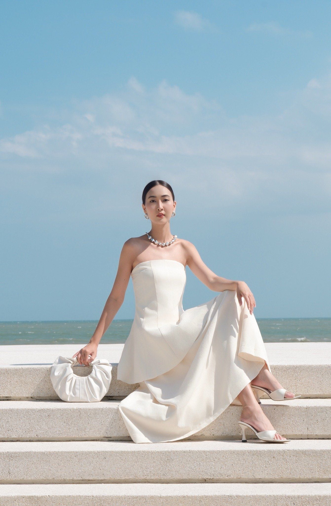 Chân Váy Midi Pleated